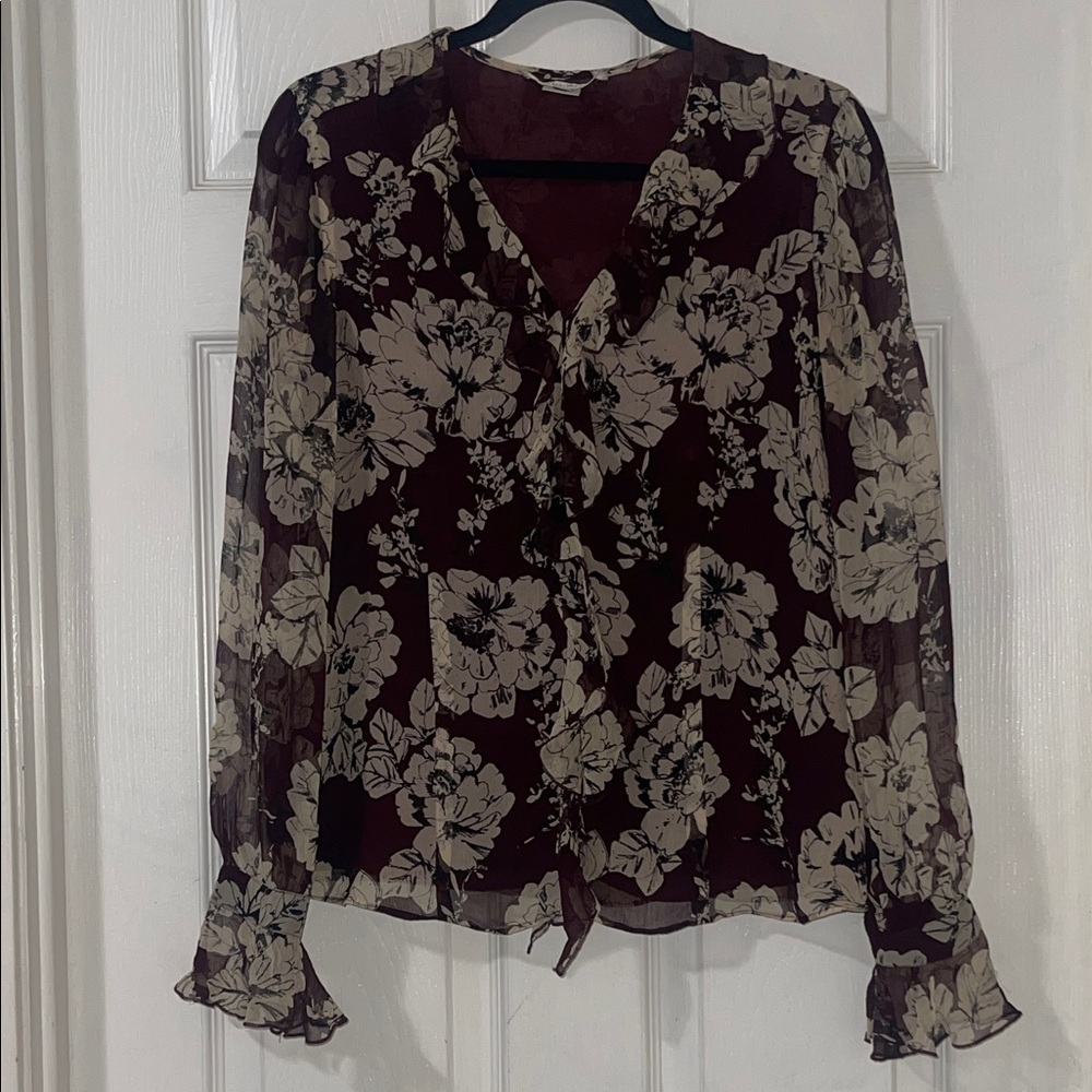 Nine West 100% silk blouse.